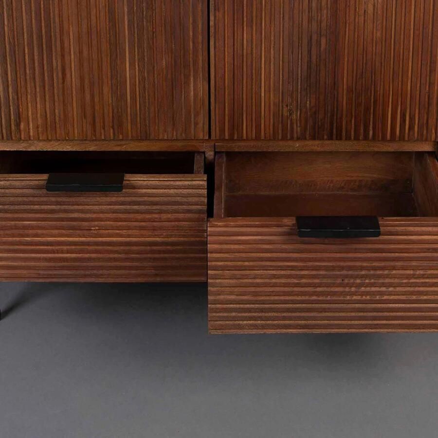 Dutchbone Opbergkast Saroo 115 x 80cm Mangohout Bruin - Foto 3