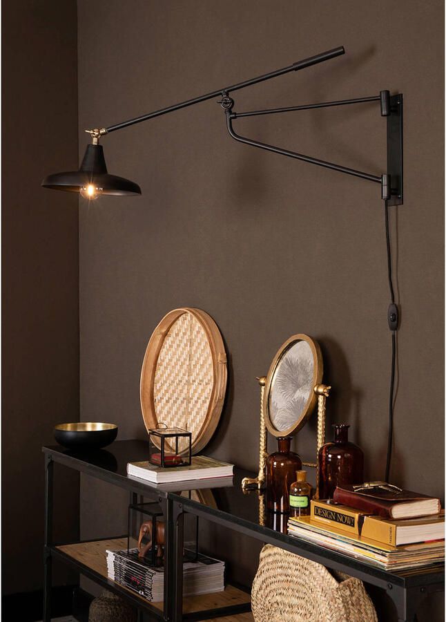 Dutchbone Wandlamp Hector 30cm Zwart - Foto 2