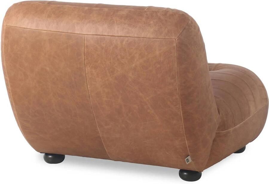 Dutchbone | Fauteuil Wyatt Wax Leather Cognac | Zitmeubels woonkamer | Fauteuil - Foto 3
