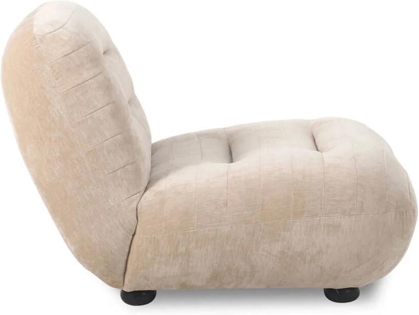 Dutchbone | Fauteuil Wyatt Velours Beige | Zitmeubels woonkamer | Fauteuil - Foto 4