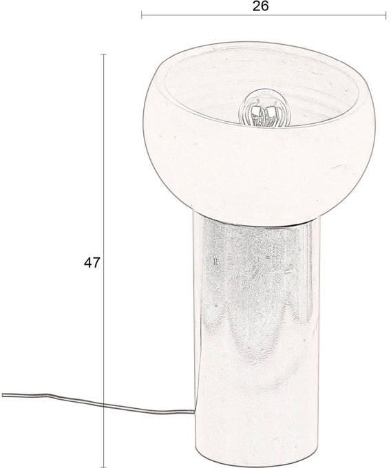 Dutchbone Tafellamp Zahra Terracotta 47cm Oranje - Foto 3