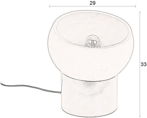 Dutchbone Tafellamp Zahra Terracotta 33cm Oranje - Foto 3