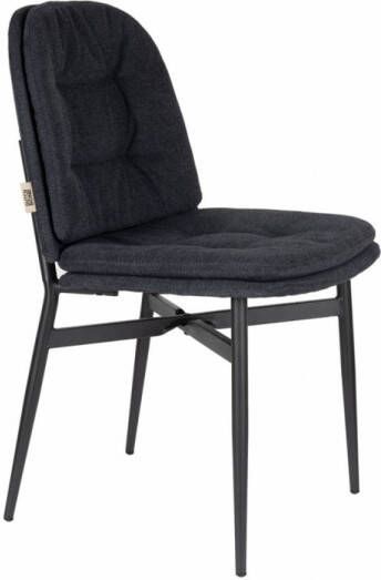 Dutchbone Jade Eetkamerstoelen Blauw Set van 2