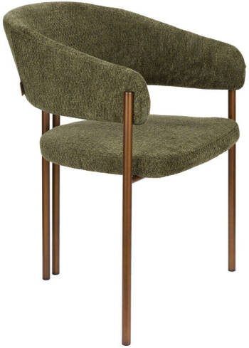 Dutchbone Naida Eetkamerstoelen Groen Set van 2