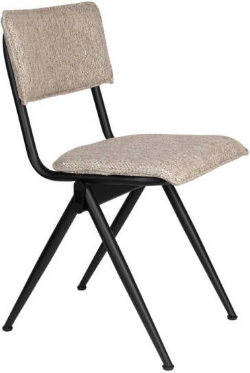 Dutchbone New Willow Eetkamerstoelen Rough Sand Set van 2 Beige