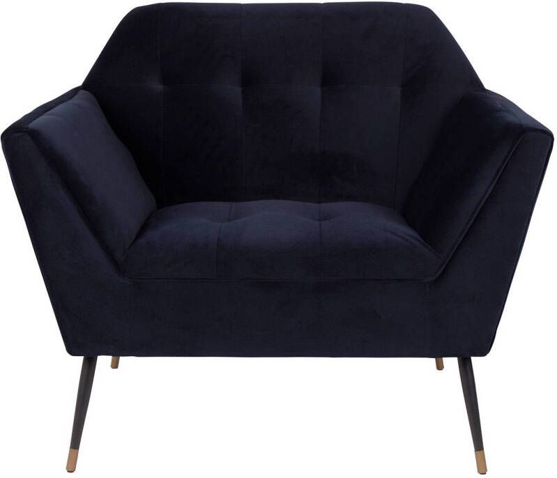 Dutchbone Fauteuil 'Kate' kleur Donkerblauw - Foto 4