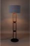 Dutchbone Nashville vloerlamp staande lamp Hout Blauw Bruin - Thumbnail 3