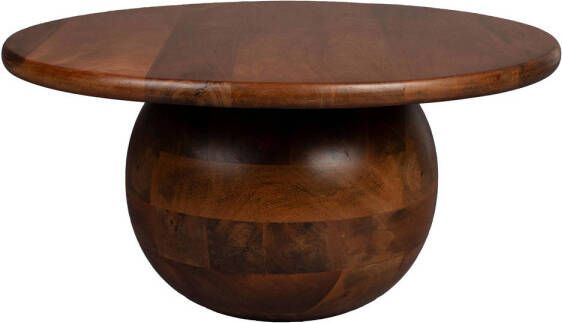 Dutchbone Ronde Salontafel Oblivian Mangohout 70cm Bruin