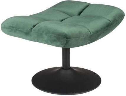 Dutchbone Hocker 'Bar' Velvet kleur Groen