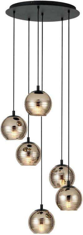 EGLO Stars of Light Lemorieta Hanglamp E27 6-lichts Ø 57 cm Zwart|Goud