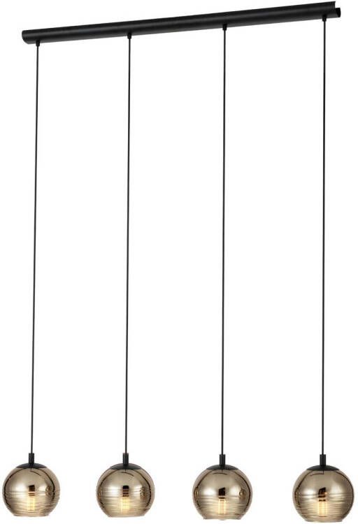 Eglo LEMORIETA Hanglamp Gestoomd Glas Goudkleuren E27 Fitting - Foto 4