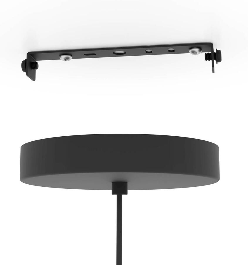 EGLO Hanglamp GINESTRONE-Z hanglamp zwart ZigBee 3.0 timer pendellamp App spraakbesturing Alexa ‎110x45x45cm excl. afstandsbediening (1 stuk) - Foto 10