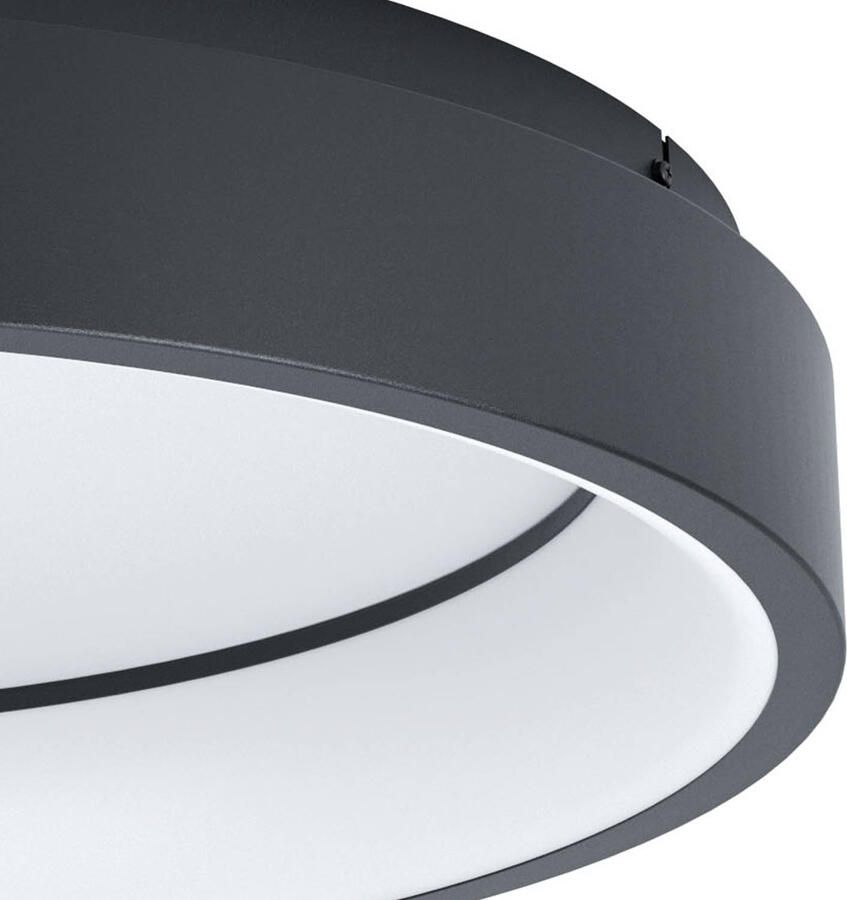 EGLO Plafondlamp MARGHERA-Z plafondlamp zwart ZigBee 3.0 disco-modus lamp Timer App spraakbesturing Alexa ‎‎‎‎60x60x110cm excl. afstandsbediening (1 stuk) - Foto 7