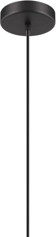 EGLO Hanglamp ARISCANI Lamp voor eettafel hanglamp rookglas zwart transparant E27 (1 stuk) - Foto 2