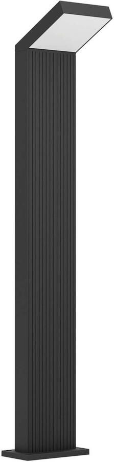 EGLO Grottazzolina Staande lamp Buiten LED 80 cm Zwart Melkkleurig Netstroom