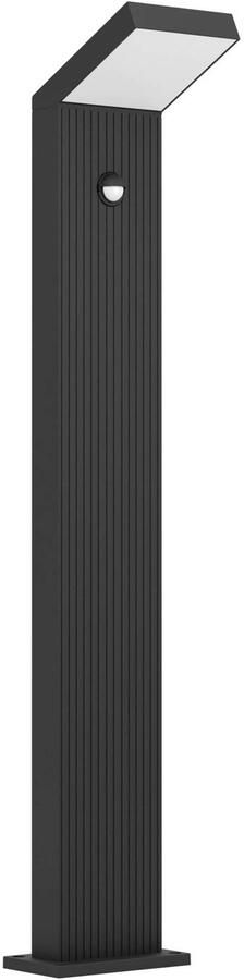 EGLO Grottazzolina Staande lamp Buiten Sensor LED 80 cm Zwart Melkkleurig Netstroom