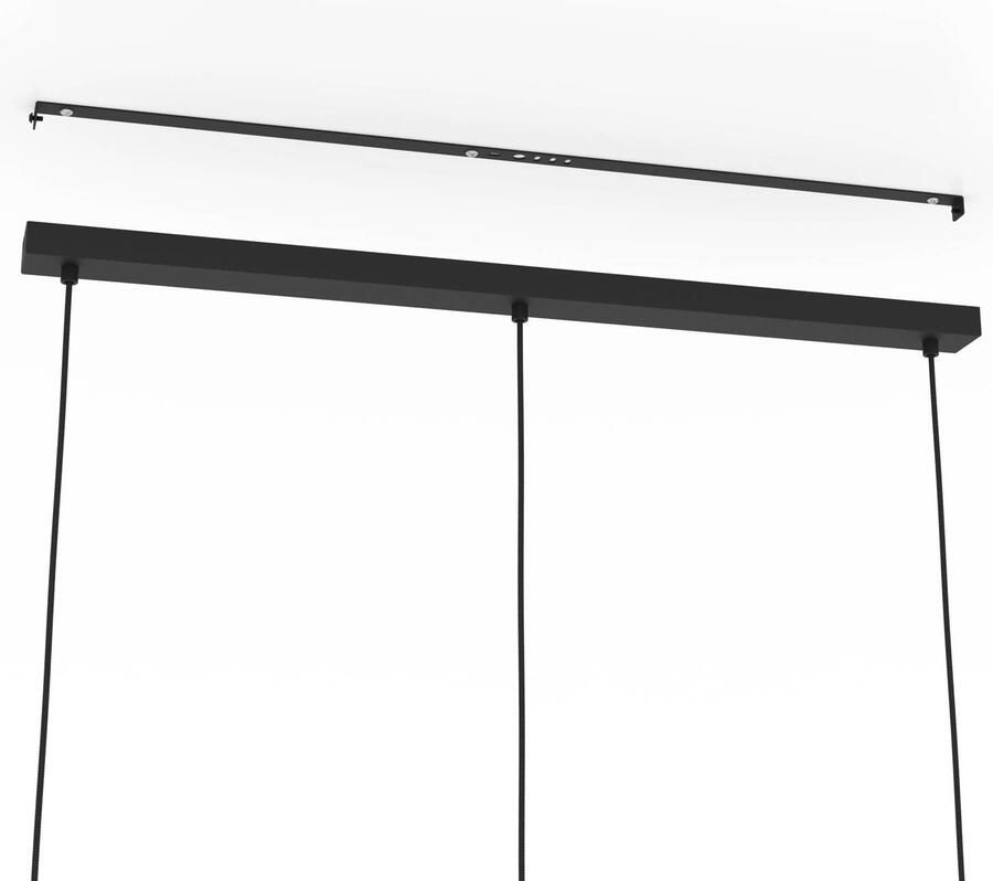 EGLO  Romazzina Hanglamp - E27 - 90 cm - Zwart - Foto 2