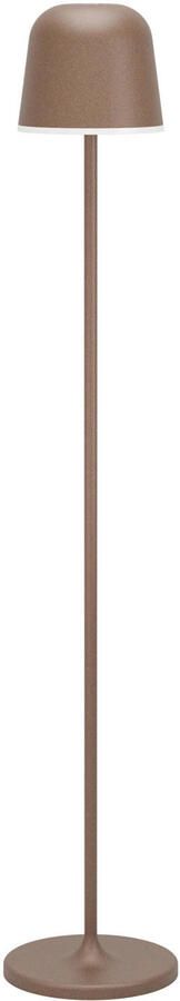 EGLO Mannera-L Vloerlamp Binnen en Buiten Draadloos 140 cm Roestbruin Wit Oplaadbaar Dimbaar Accu