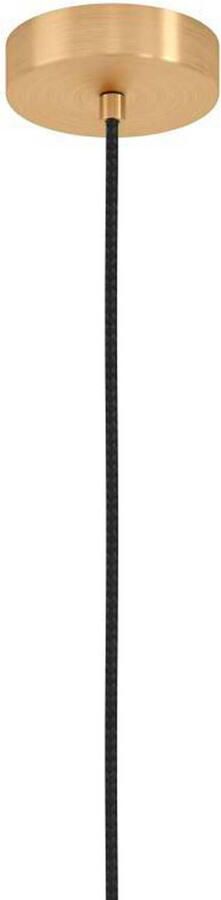 EGLO Hanglamp MANZANARES Hanglamp staal en glas E27 eettafellamp lamp Hanglamp H110 x Ø22 5 cm messing-geborsteld goud 1X40W excl. (1 stuk) - Foto 3