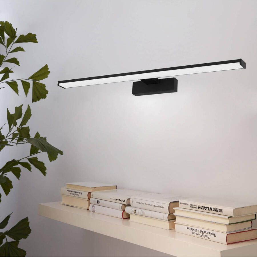 EGLO Spiegellamp PANDELLA 1 Wandlamp LED spiegellamp lamp in zwart wit IP44 (1 stuk) - Foto 7