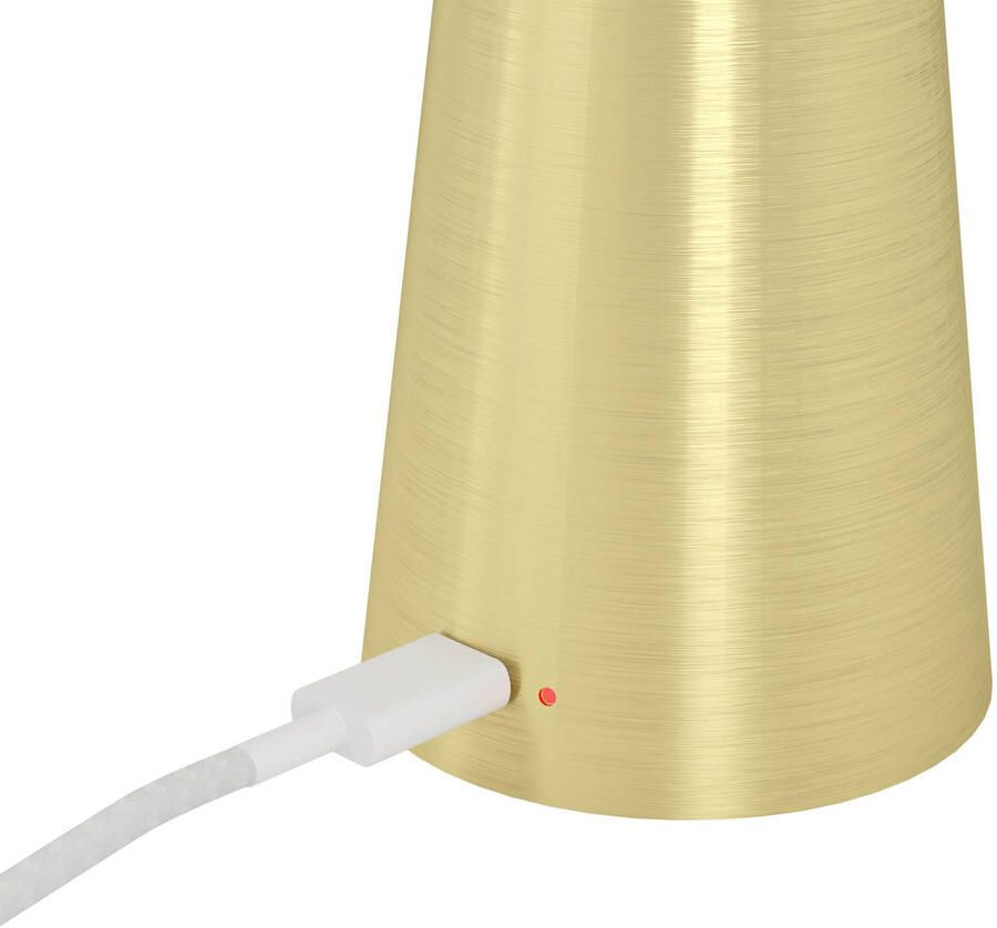 EGLO Piccola Tafellamp Aanraakdimmer Draadloos 28 cm Goud Instelbaar wit licht Oplaadbaar Buiten en Binnen - Foto 6