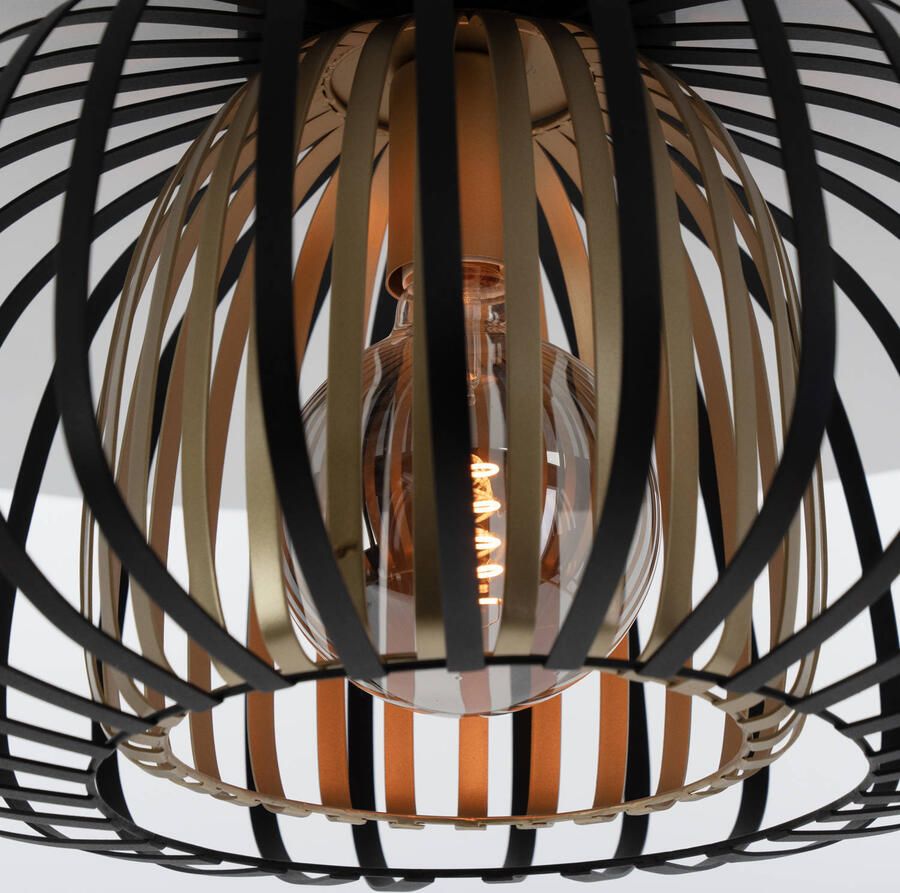 EGLO Plafondlamp ENCINITOS Plafondlamp staal E27 IP20 eettafellamp vintage lamp (1 stuk) - Foto 3