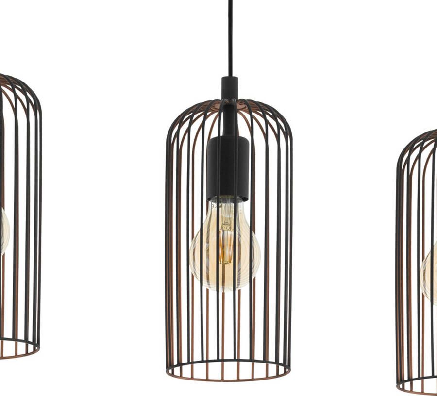 EGLO Hanglamp ROCCAMENA Hanglamp IP20 E27 staal vintage eettafellamp lamp - Foto 6