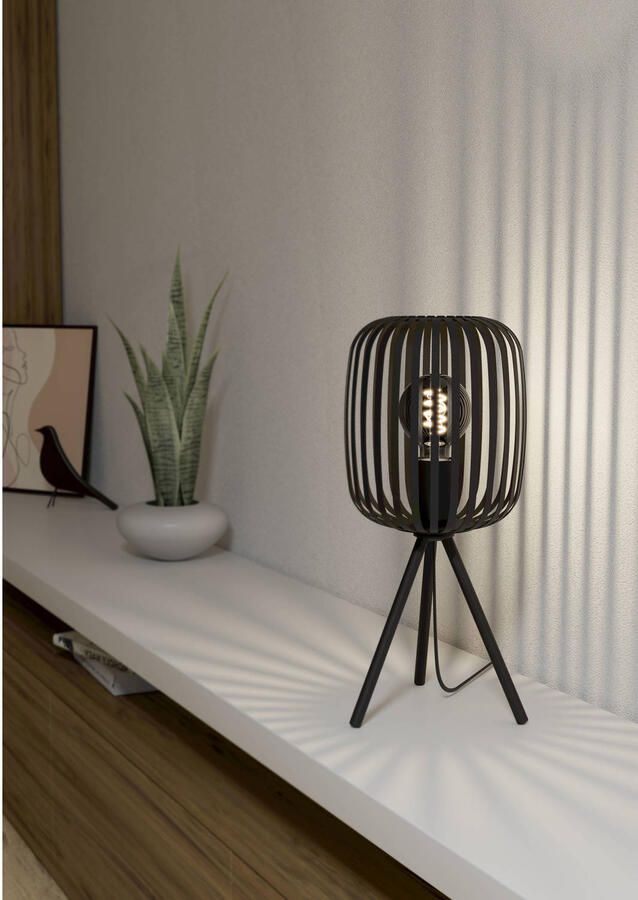 EGLO Tafellamp Romazzina Zwart Metaal 20x45x20cm (BxHxD) - Foto 4