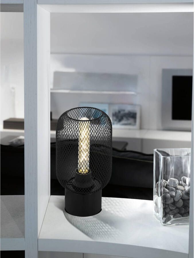 EGLO Tafellamp WRINGTON Tafellamp vintage staal E27 nachtkastlamp lamp (1 stuk) - Foto 4