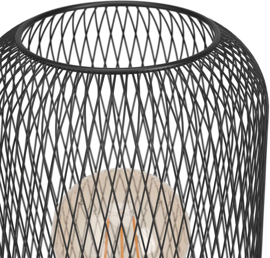 EGLO Tafellamp WRINGTON Tafellamp vintage staal E27 nachtkastlamp lamp (1 stuk) - Foto 3