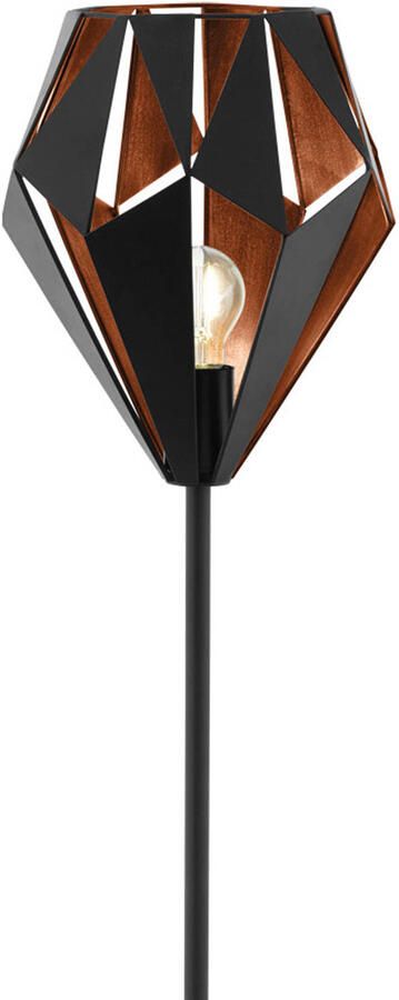 EGLO Staande lamp CARLTON 1 Staande lamp IP20 E27 staal vintage woonkamerlamp lamp (1 stuk) - Foto 6