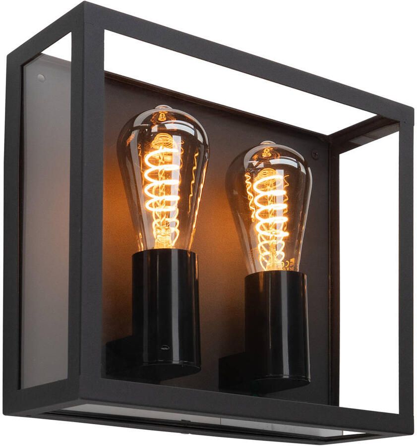 EGLO Wandlamp ALAMONTE 3 Wandlamp aluminium en staal buitenlamp E27 IP44 lamp (1 stuk) - Foto 3