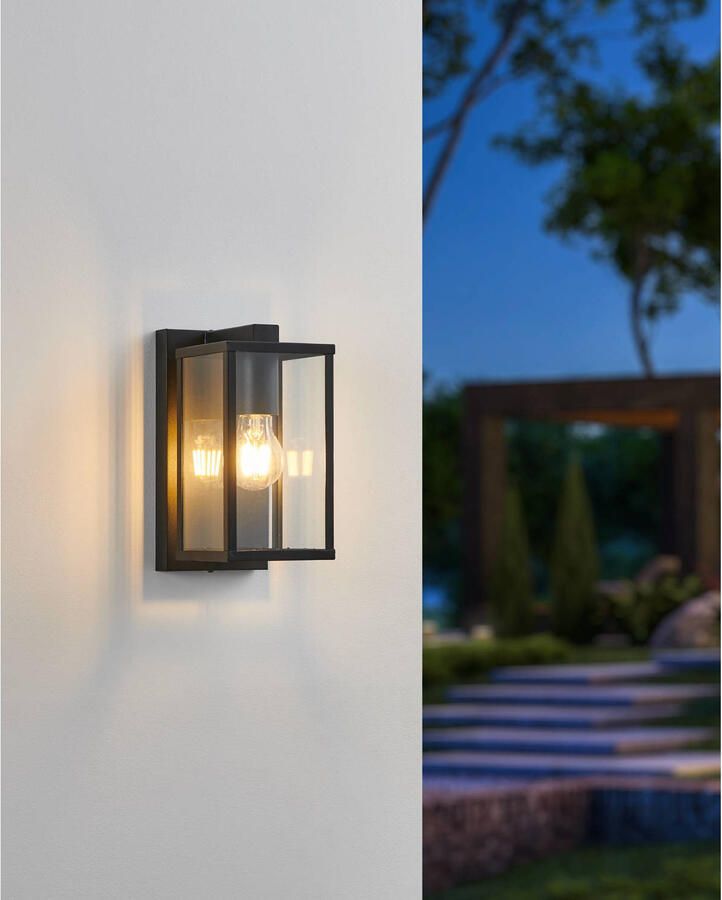 EGLO Plafondlamp BUDRONE Buitenverlichting wandlamp buiten IP44 modern E27 40W (1 stuk) - Foto 6