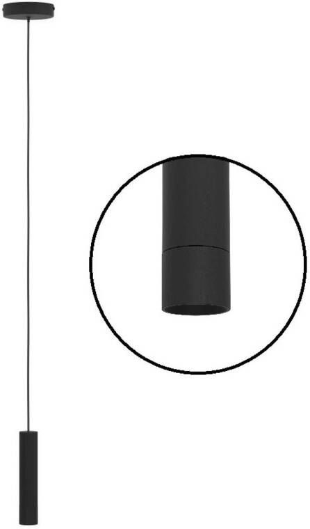 EGLO Almudaina Hanglamp LED Ø 4 cm Zwart Dimbaar Staal