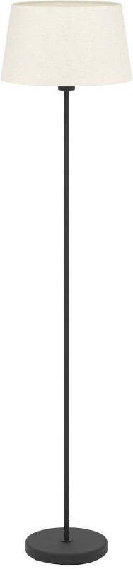 EGLO Febres Staande lamp E27 Textiel Zwart|Wit