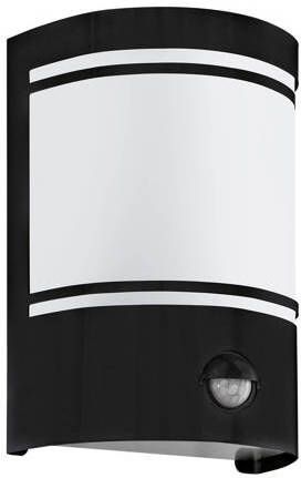 Eglo Cerno Wandlamp Buiten Sensor E27 20 cm Sensor Zwart Wit