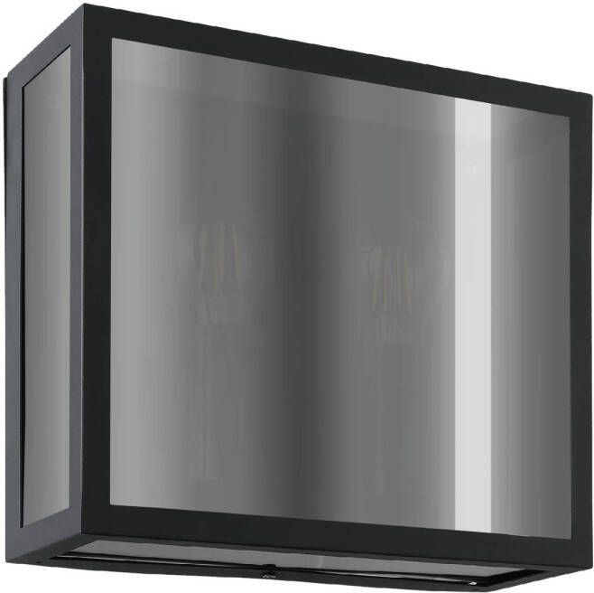 EGLO Wandlamp Alamonte 1 Zwart 2xe27
