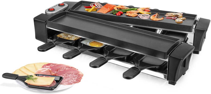 Emerio Raclette Grill royale grilloppervlakte van 40 6 x 10 cm