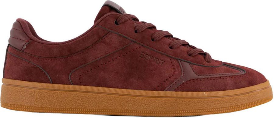 ESPRIT suèdelook sneakers bordeaux