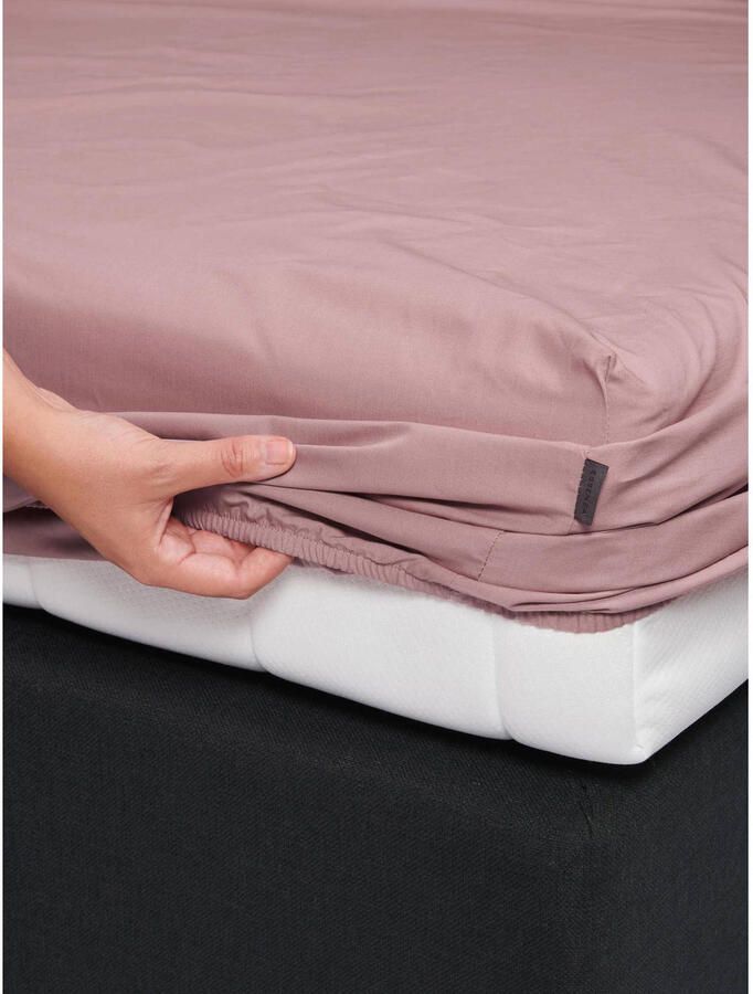 Essenza Premium Percale Hoeslaken Woodrose 160x200 cm - Foto 2