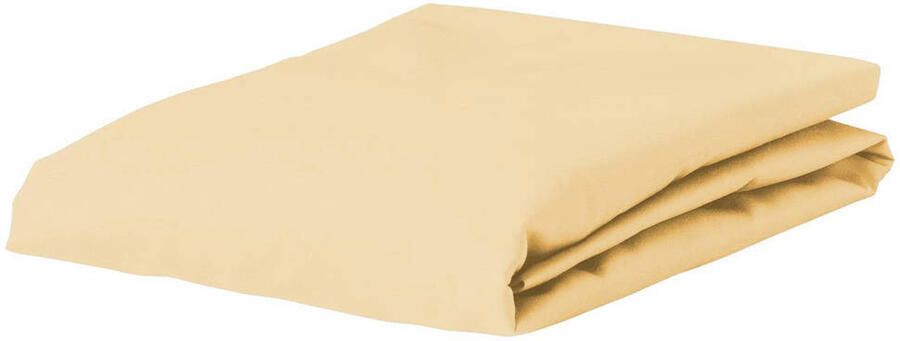 Essenza Minte Hoeslaken Yellow straw 140 x 200 cm
