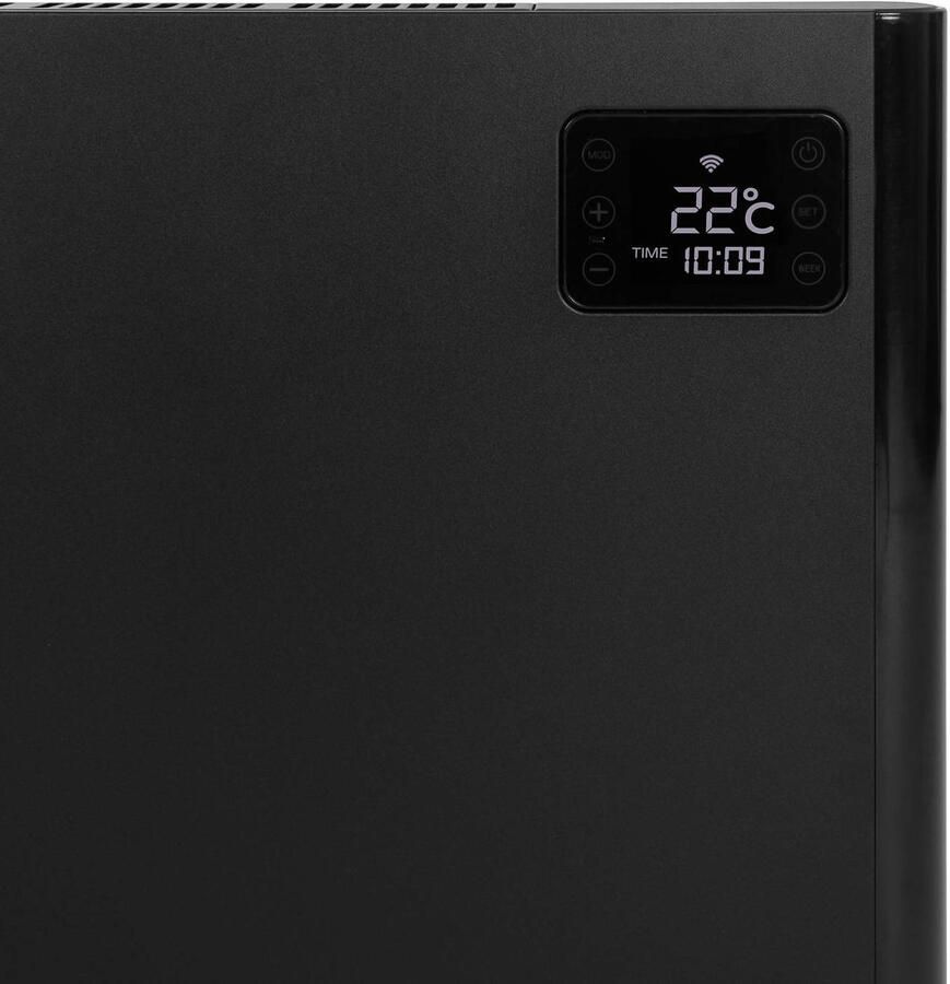 Eurom Alutherm 1500 WiFi Black Convectorkachel 1500W 60m3 - Foto 5