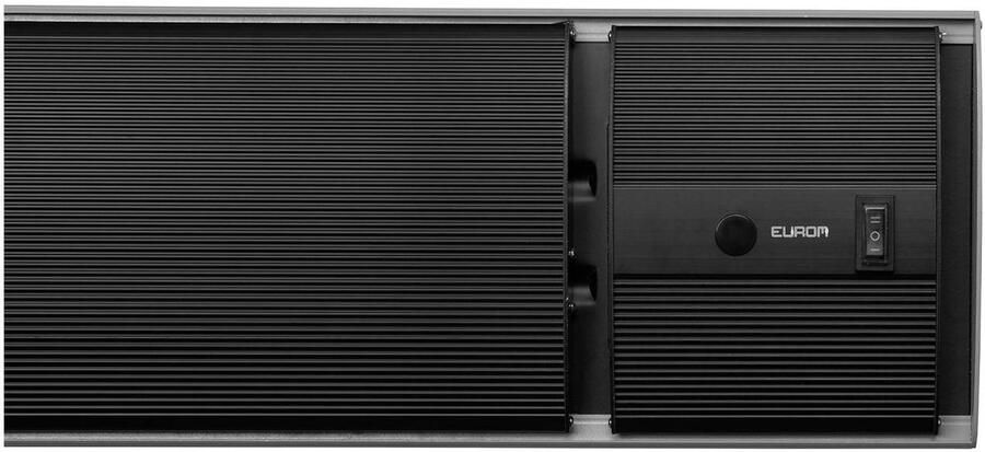 Eurom Outdoor Heatpanel 2400 Remote Control Terrasverwarmer elektrisch Aluminium Zwart - Foto 3