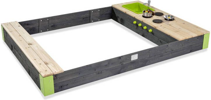 EXIT Aksent met keuken Houten zandbak 200x140x29cm - Foto 2
