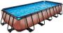 EXIT Toys EXIT Wood zwembad 540x250x100cm met filterpomp bruin - Thumbnail 2