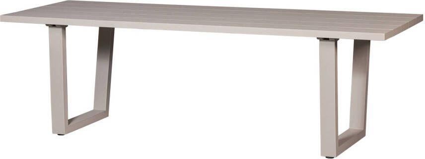 Exotan Eettafel Bear Aluminium Zand 75x240x87