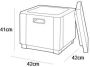 Allibert bijzettafel koelbox Cube (42x42 cm) - Thumbnail 6