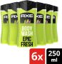 Axe 3-in-1 Douchegel ruik tot 12 uur lang onweerstaanbaar Epic Fresh onze meest frisse geur ooit 6 x 250 ml - Thumbnail 4