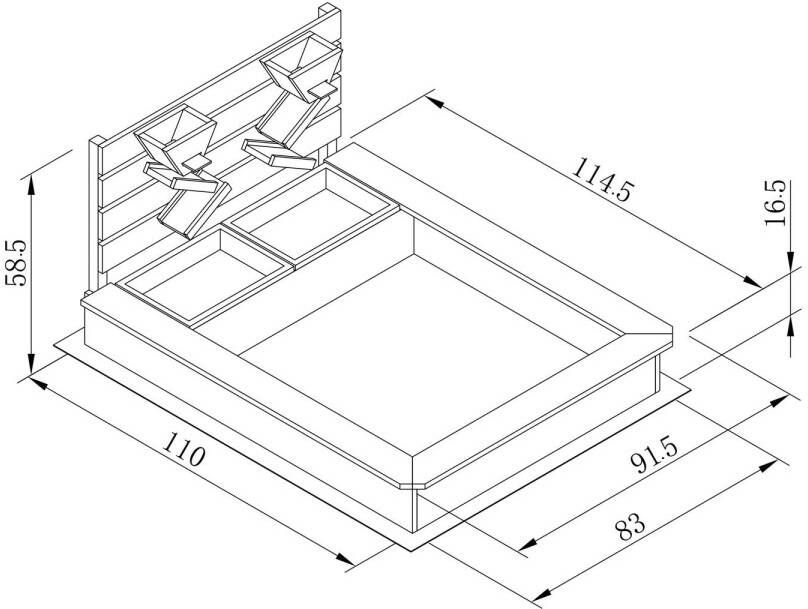 Axi Lina Sandbox with bins