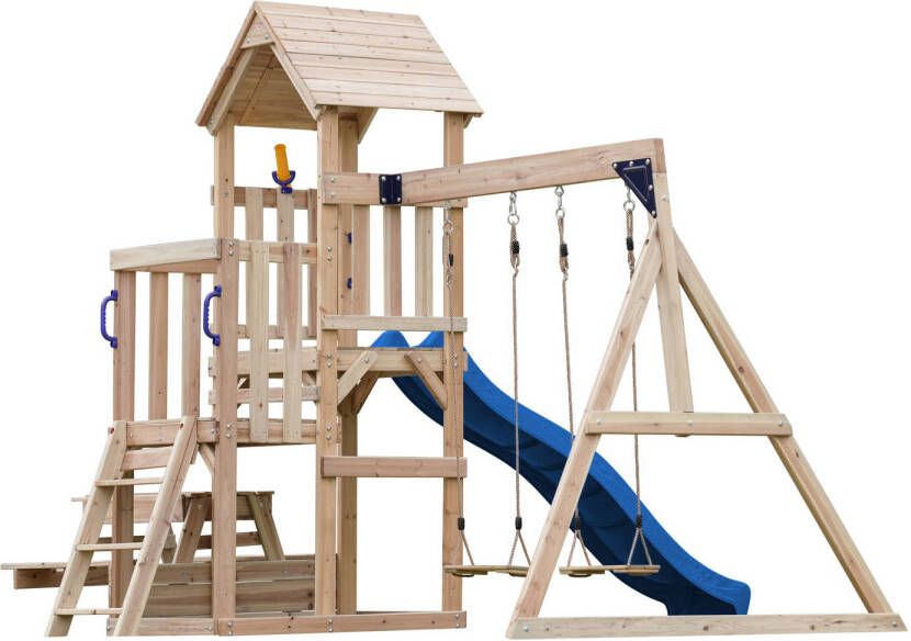 Axi Mette Swing Set with Double Swing and Picnic Table